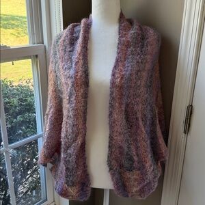 Mohair and Wool Cocoon Wrap Sweater M/L